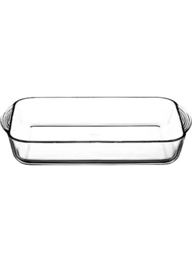 Borcam 59124 Paşabahçe Borcam Rectangular Handle Oven Tray - Image 1